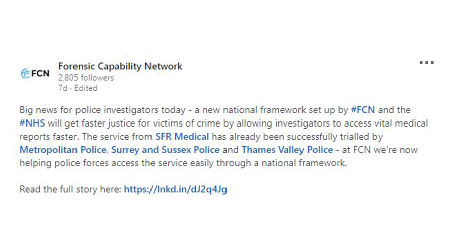 Linkedin : Forensic Capability Network